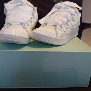 Lanvin White Sneakers Heightened Platform Sneakers